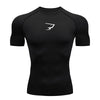 Men Running Compression T-Shirt Short Sleeve Sport Tees Gym Fitness Sportshirts Male Jogging Tracksuit Homme Athletic Shirt Tops