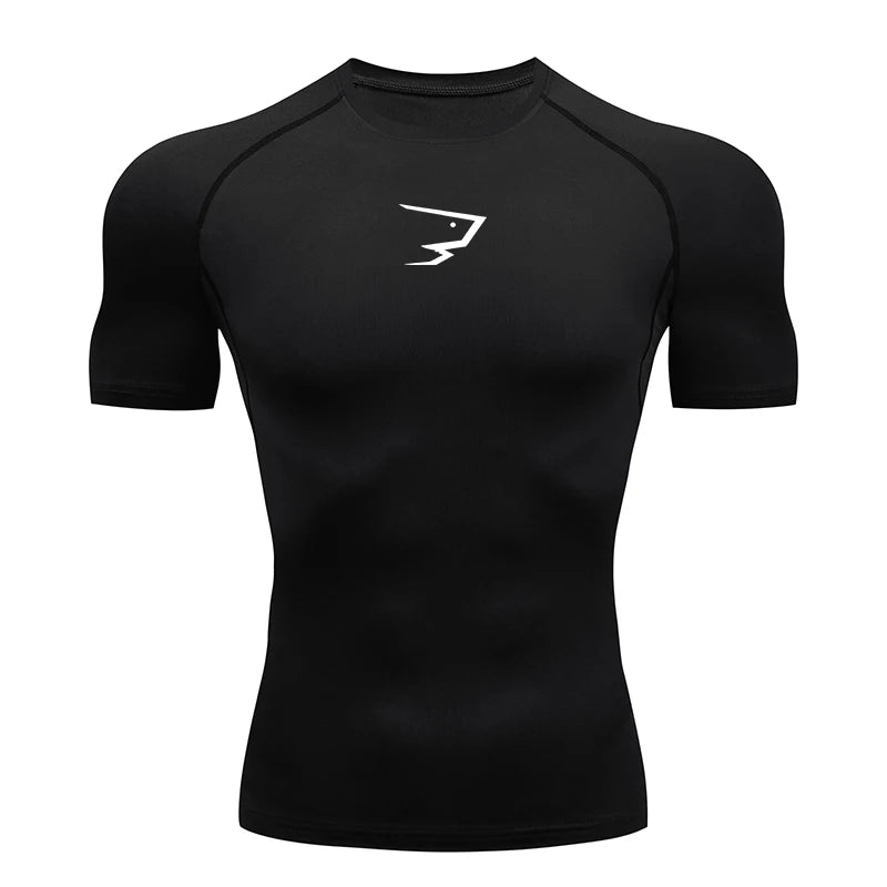 Men Running Compression T-Shirt Short Sleeve Sport Tees Gym Fitness Sportshirts Male Jogging Tracksuit Homme Athletic Shirt Tops